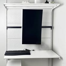 显示器支架臂增高台式电脑挂免打孔少女洞洞板书架配件五金洞洞板