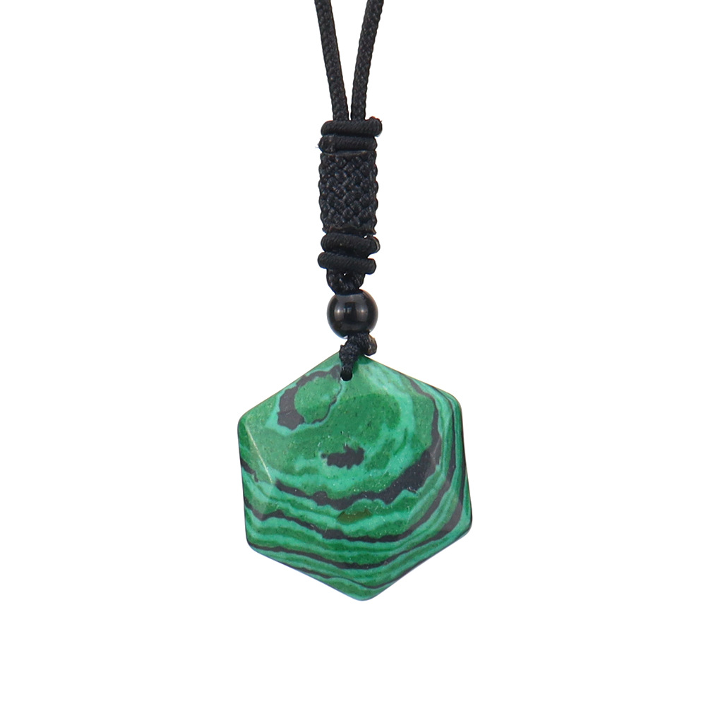 Fashion Hexagram Crystal Plating Pendant Necklace 1 Piece