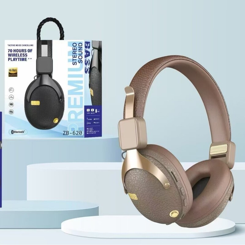 Cross-Border Headphones with Private Model Noise Reduction and Sound Isolation Wireless Bluetooth Retro Folding Headphones E-Sports Headset Universal
