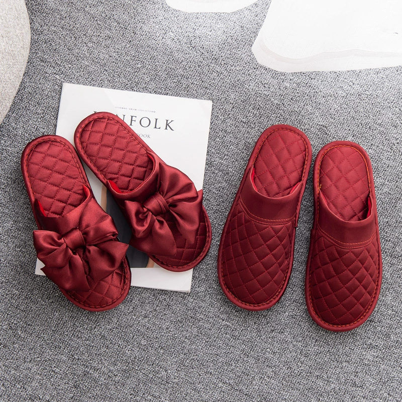 Свадебные хлопковые тапочки, сопровождающие утреннее платье невесты, тапочки праздничные красные свадебные хлопковые тапочки Advanced Light Luxury