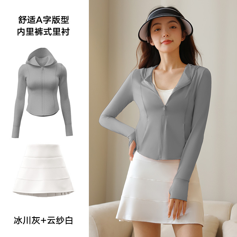 Juyitang traje de protección solar de verano protección UV para exteriores ropa de piel elástica y transpirable traje de protección solar para mujer