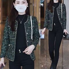 一件代发爆款小香风外套女2025秋季新款时尚通勤气质百搭减龄上衣