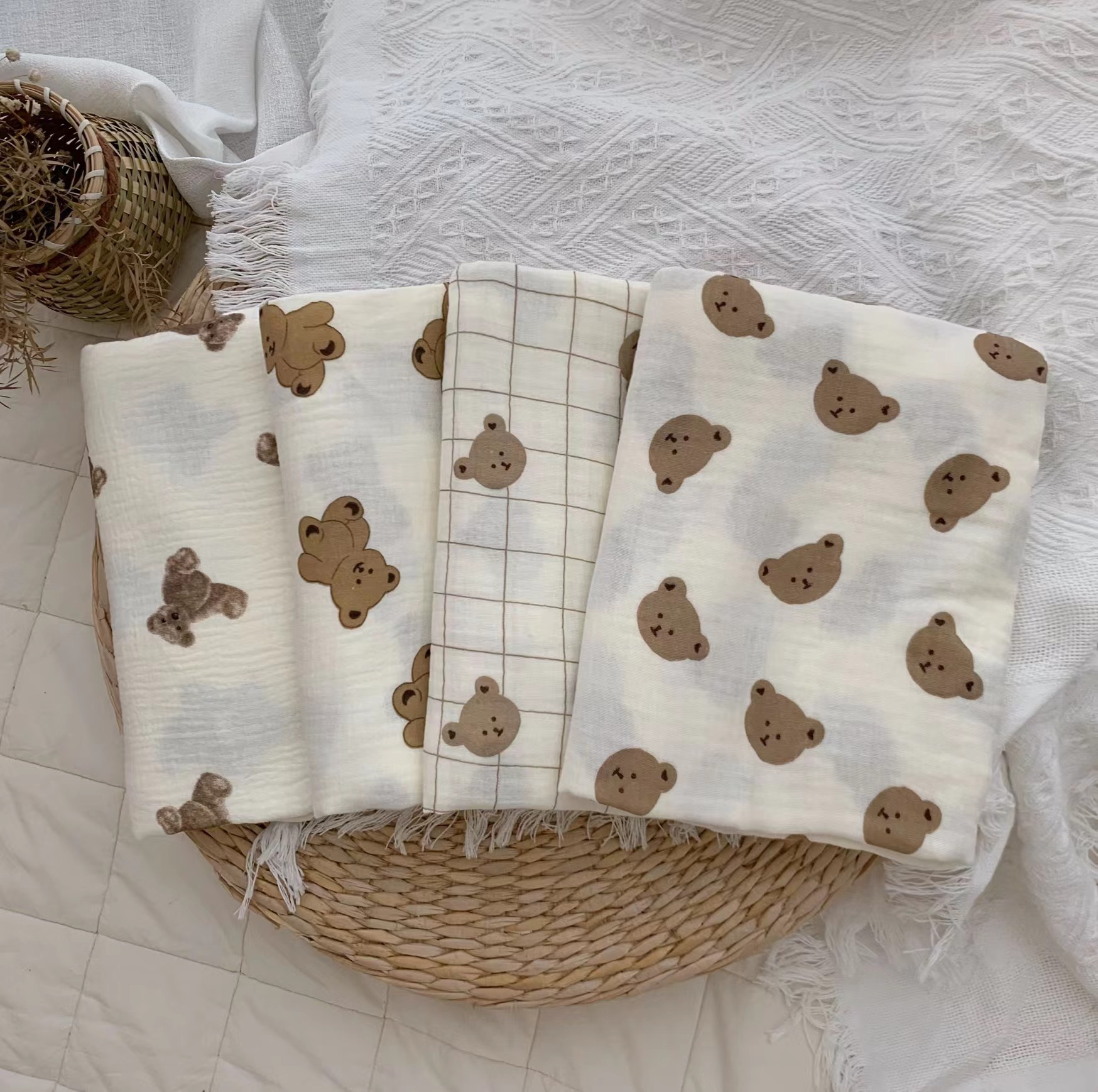 棉布印花布料diy儿童服装家居服睡衣印花布料