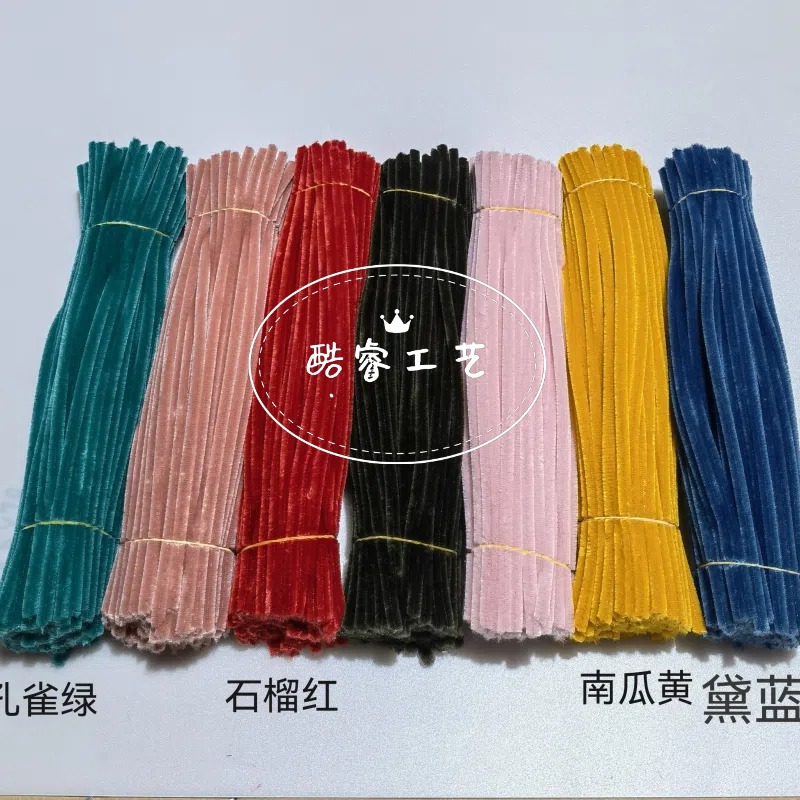 Venta directa de fábrica barra de torsión Core raíz de pelo convencional tira de felpa hecho a mano material de ramo de bricolaje hecho a mano