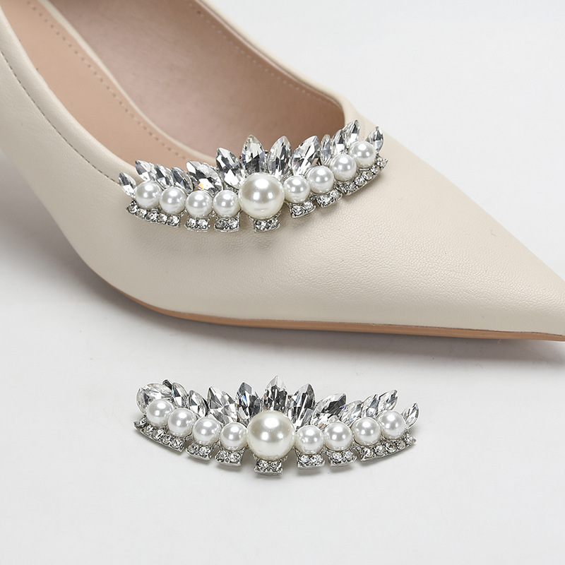 New cross-border wedding shoes high heels wedding shoes accessories European and American decorative clip DIY detachable rhinestone shoe buckle upper