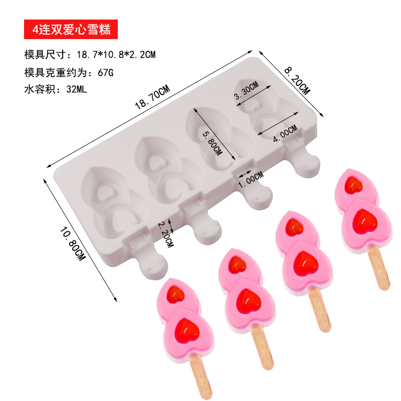 Tiktok de verano helado hecho en casa molde de paleta de helado pudín ovalado helado