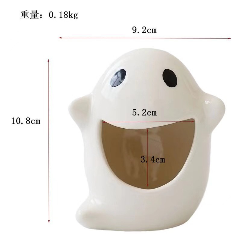 Ins crosbar dibujos animados gato asado fuego cerámica candelabro artesanía decoración del hogar ambiente regalo de vacaciones resistencia a altas temperaturas