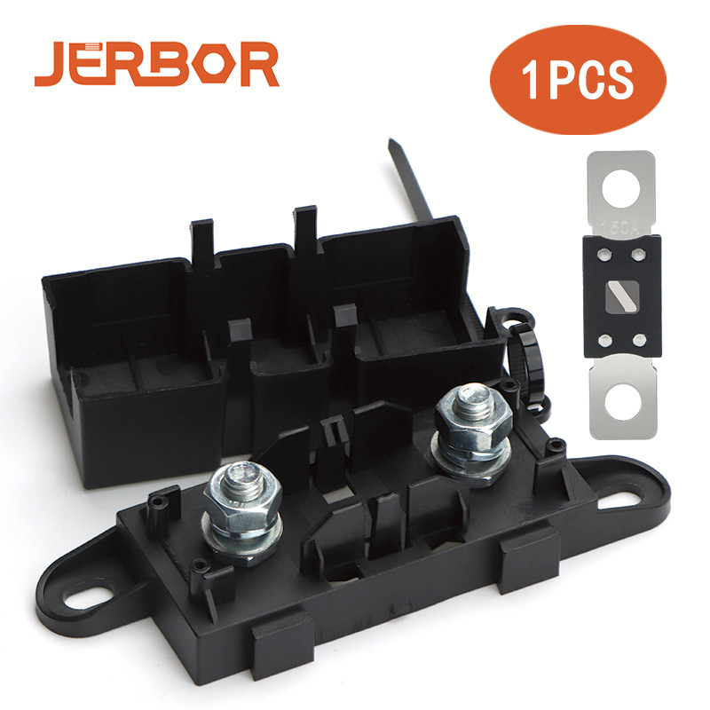 汽车空调一路保险丝盒叉栓式螺栓保险丝座+3个80A保险丝片组合装