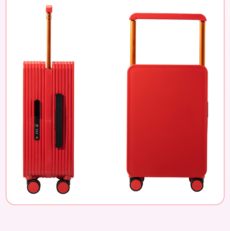 Vali nhựa PC 20 inch bánh xe vòng bi thật, vách ngăn đôi, màu cam — Injection Molding PC Double vách ngăn với túi lưới màu cam chi tiết 33