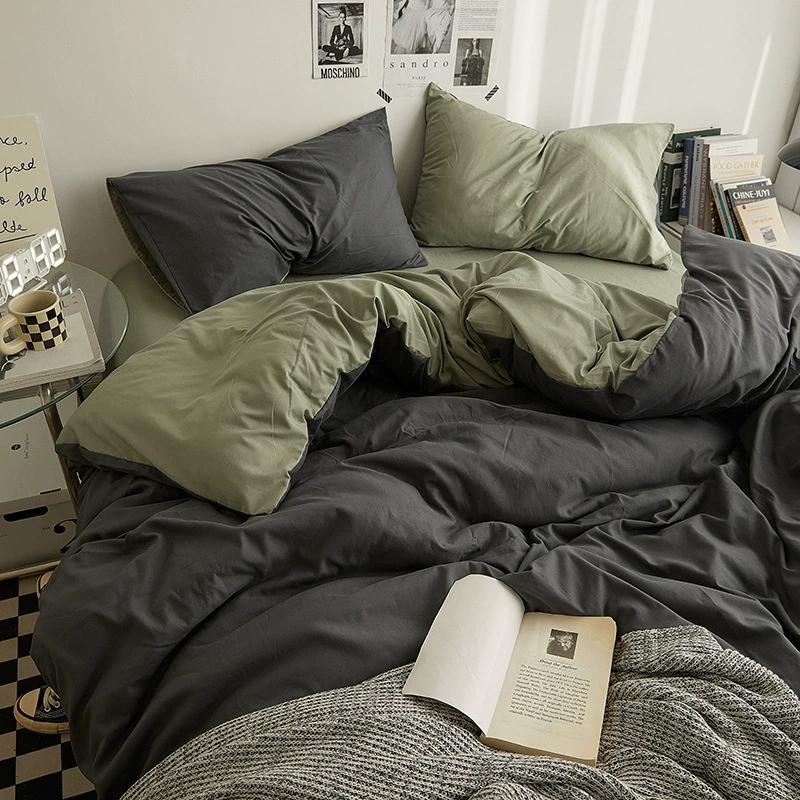 Japanese-style Cotton Sheet Set, Simple Elegant Design, 3- or 4-Piece, Multiple Patterns