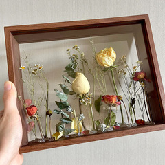 乾花中空相框立體diy植物標本框架裱雙面透明亞克力展示畫框批發