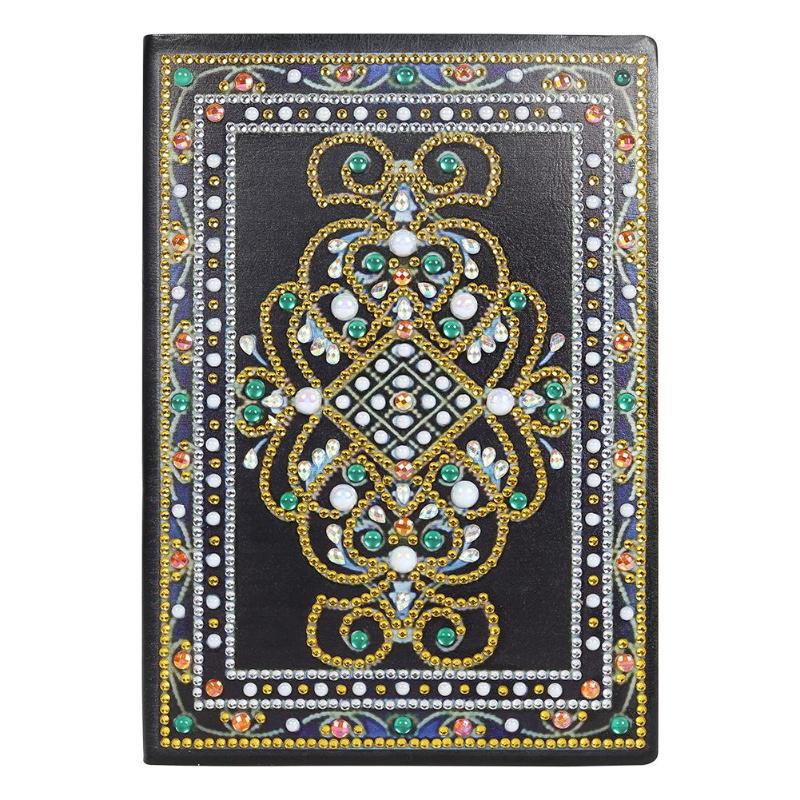 Cuaderno de dibujo de diamantes transfronterizos 5d punto diámetro pintura pegatinas de sexo opuesto mariposa DIY manual cuaderno de notas de cristal