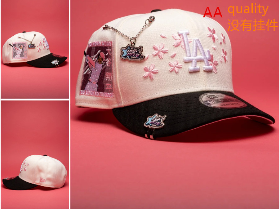 Comercio exterior transfronterizo al por mayor 2026 AA gorra de boca de pato bordado tridimensional ajustable gorra de hip-hop Yankees Dodgers
