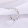 One size chain, small design fashionable ring hip-hop style, trend of season, on index finger, simple and elegant design