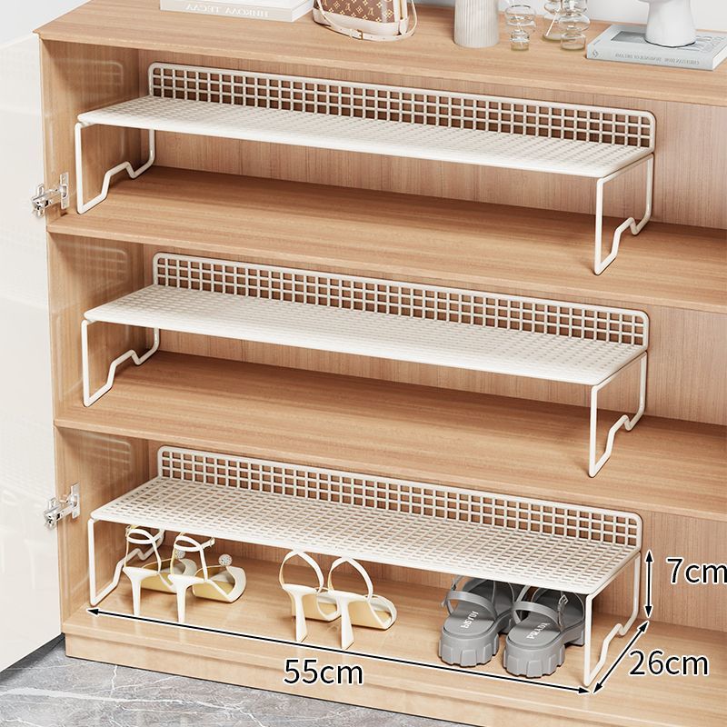 Estante de zapatos para ahorrar espacio para almacenar artefactos de zapatos caja de almacenamiento simple para almacenar estante de almacenamiento de cajas de zapatos con partición en capas dentro del gabinete de zapatos