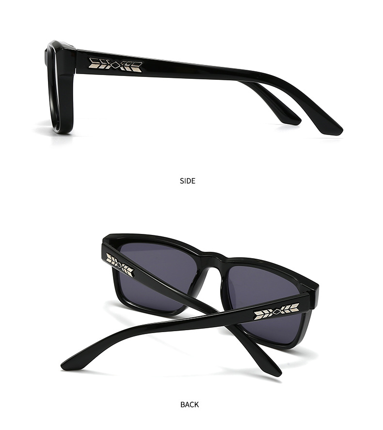 Cross-border Miami beach sunglasses rice nails European and American street photography ins net red model square sunglasses men's 3608_voghion.com