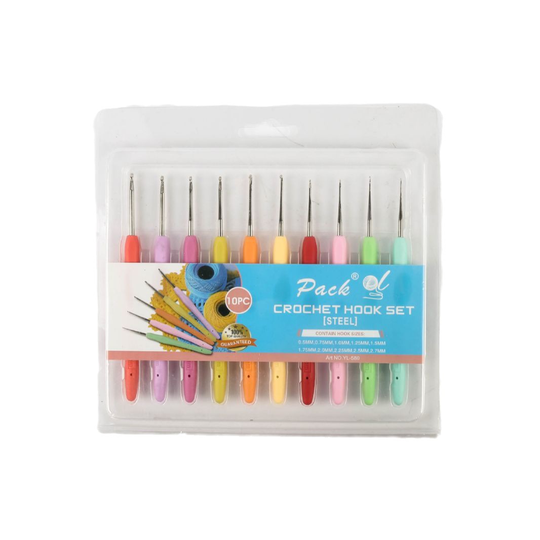 Tejido a mano de arco iris suave mango crochet TPR suave mango de ganchillo sólido suave mango de aluminio gancho de ganchillo traje de lana aguja