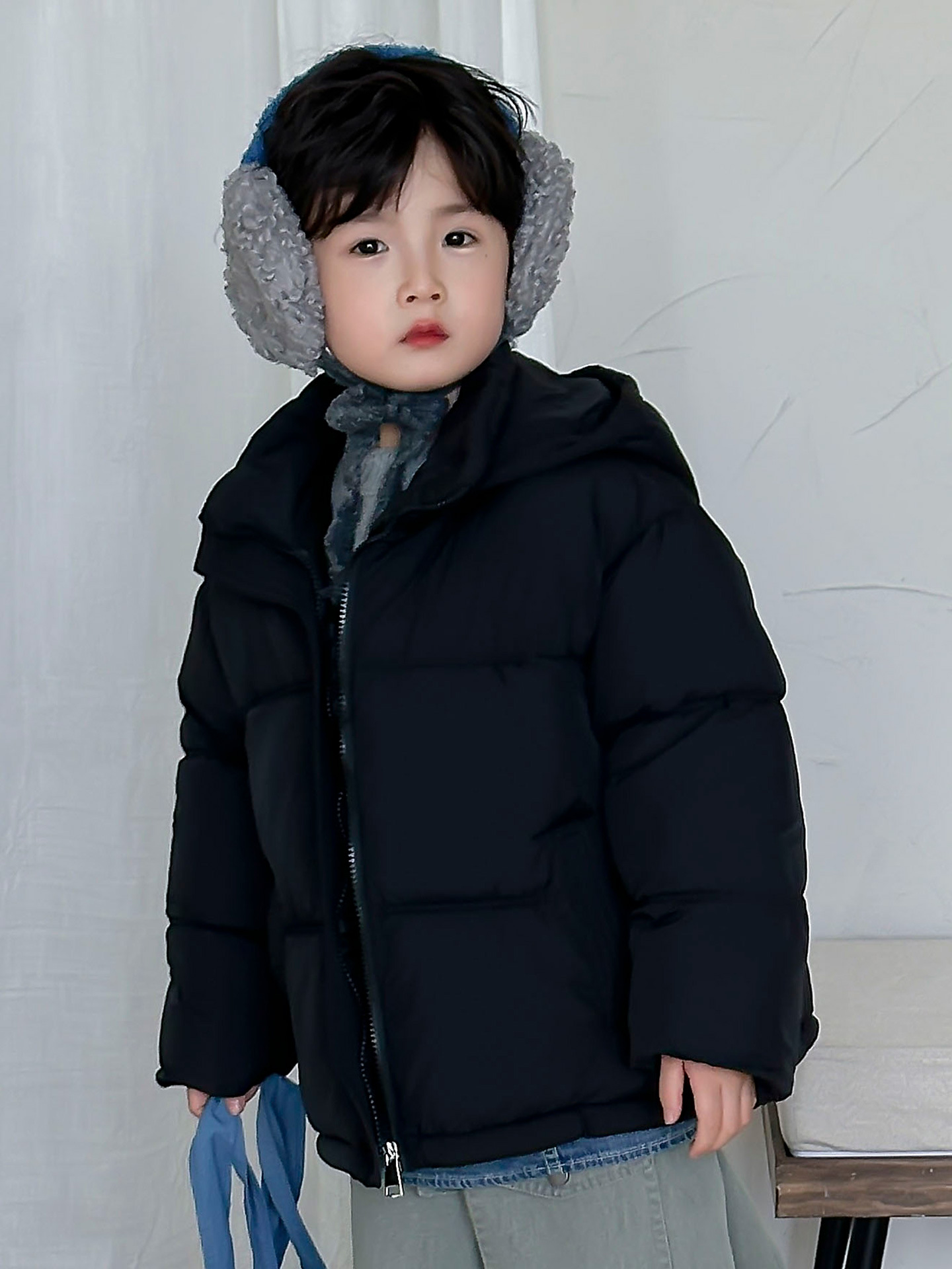 Ropa de algodón para niños ropa de invierno bebé cremallera chaqueta de pan abrigo caliente para hombres y mujeres niñas con capuzas gruesas chaqueta de algodón corta transfronteriza