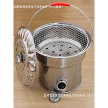 加厚烤火炉木炭家用取暖炉户外便携式手提烧烤炉煮茶炭炉搬家火盆