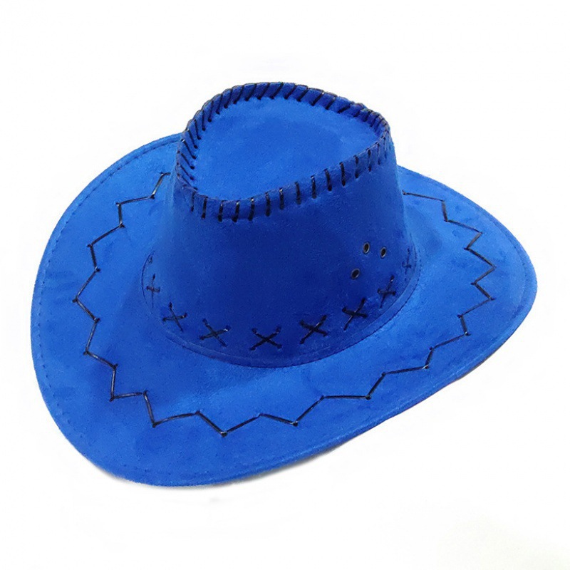Sombreros de vaqueros occidentales transfronterizos hombres y mujeres retro cuerdas de seda corda de viento gorra de protección solar gorra escénica gorra
