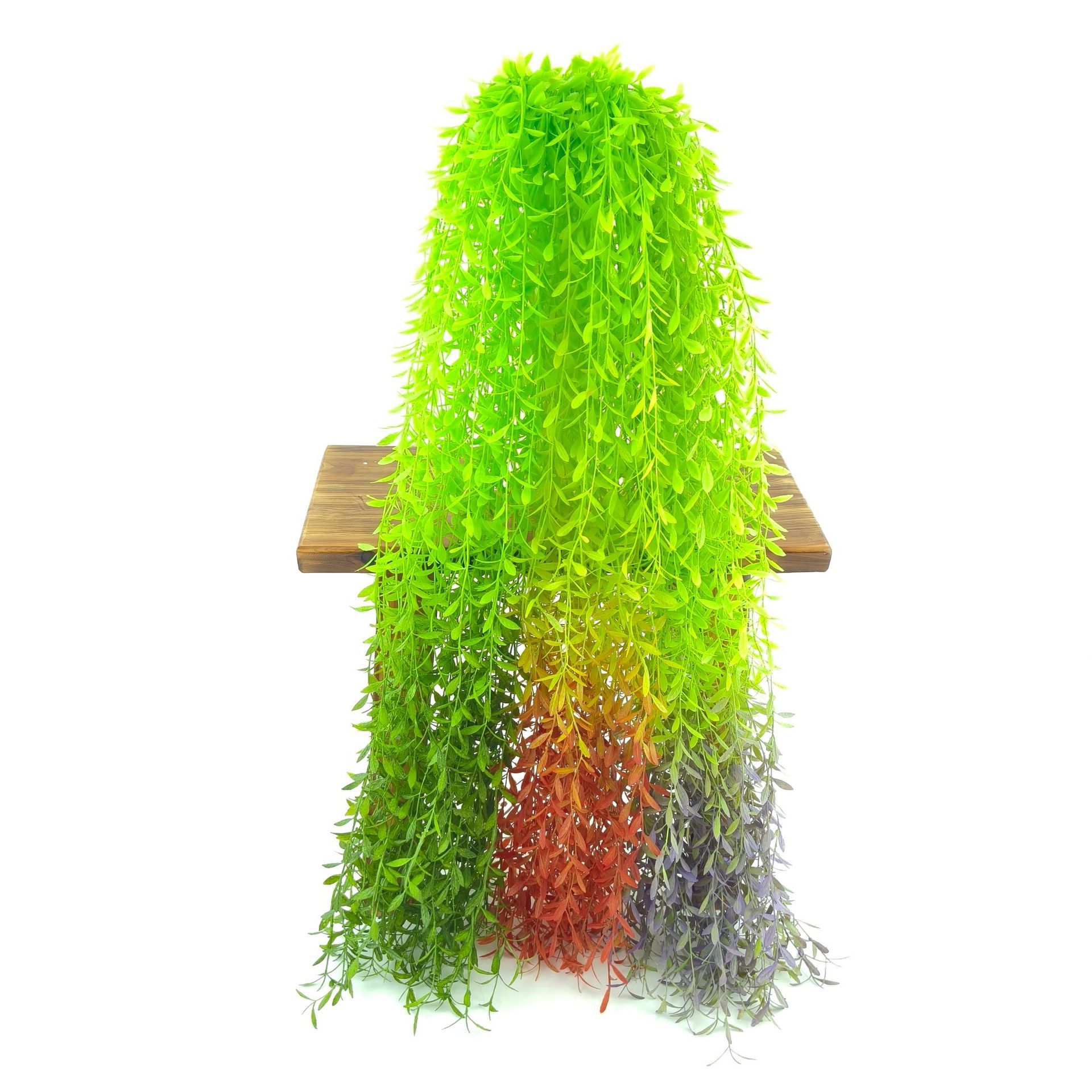 Simulated Plant Rattan, Green Plant Wall Hangings, Living Room Indoor Spider Orchid Decoration, Wall Hanging, River Dragon Hanging Willow Leaves