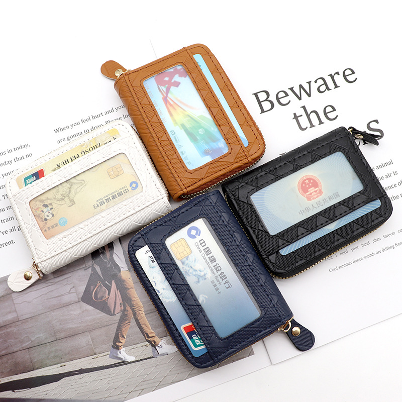 Nueva bolsa de tarjetas de órgano para mujeres versión coreana simple bolso de cambio para hombres de gran capacidad multi-tarjeta cartera de tarjetas de licencia de conducir antirrobo