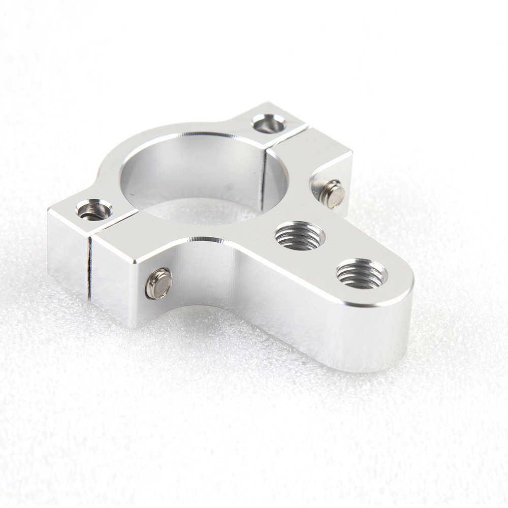 Modificación del amortiguador de la motocicleta código fijo universal 26/27mm diámetro amortiguación tamaño de titanio clip fijo soporte de código