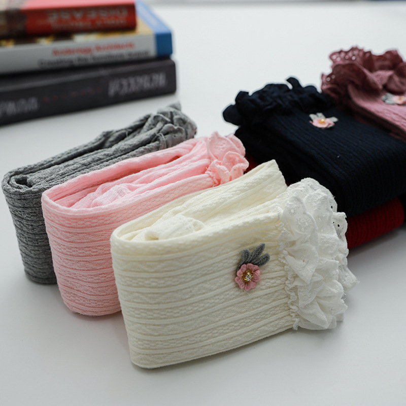 韓版新春秋款寶寶打底褲棉嬰兒可開檔褲嬰幼兒童開襠九分打底褲