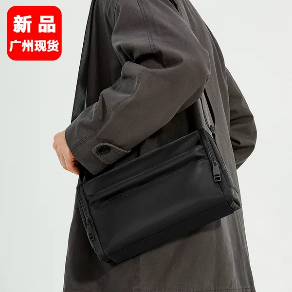 Men's crossbody bag, Japanese-style trendy shoulder bag, casual men's bag, Japanese-style Oxford cloth phone bag, small crossbody bag, backpack