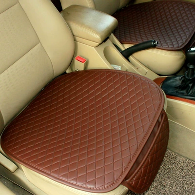 Cross-border Amazon Leather Car Cushion Seat cushion, seat cover - small-diamond-leather-coffee-single-seat