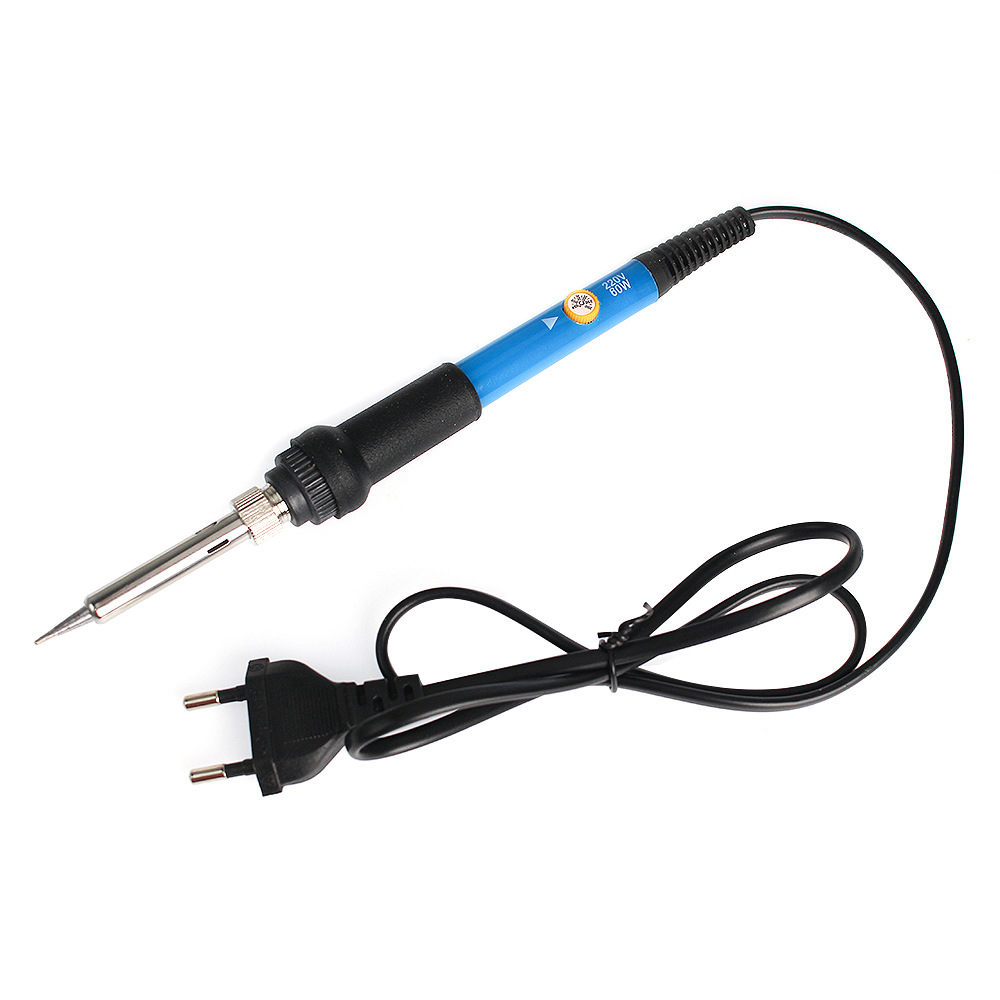 欧规7件套电烙铁内热式恒温可调温电络铁60W电烙笔焊接套装烙画笔