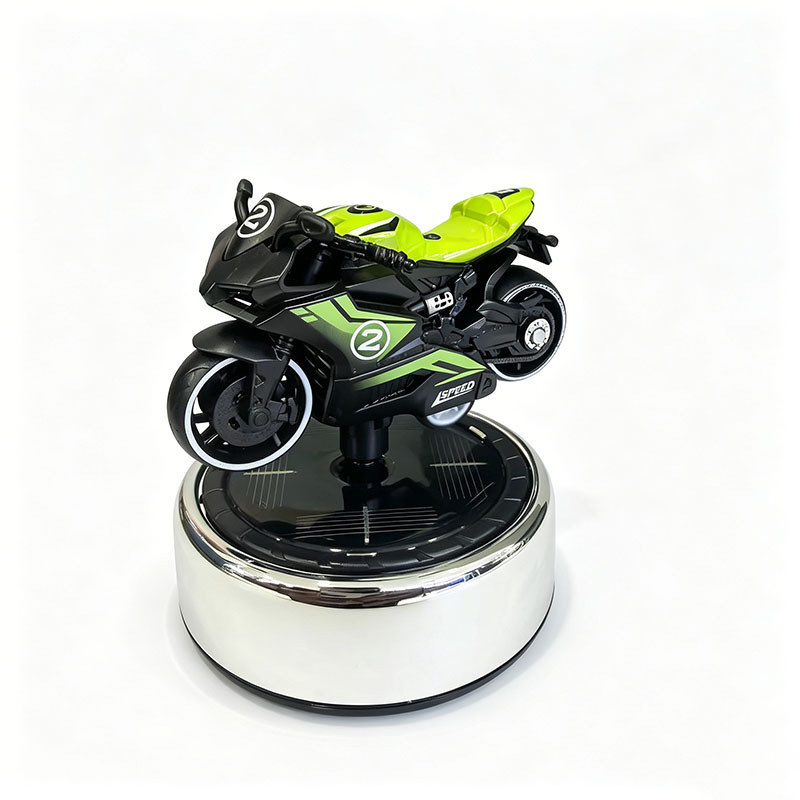 Alloy motorcycle model car-mounted new aromatherapy ornament, essential oil ornament for car dashboard, slow-rotating diffuser