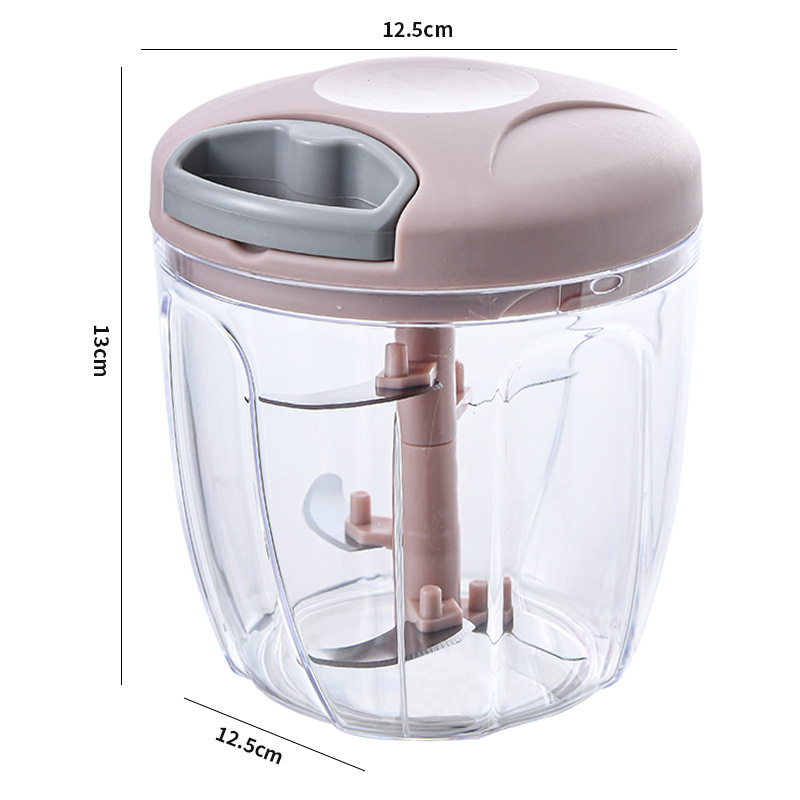 Máquina de puré de ajo, máquina de trituración de ajo manual, máquina de tirar de ajo multifuncional, picador de carne de jengibre y ajo, picador de carne complementario, mini batidor de ajo de cocina