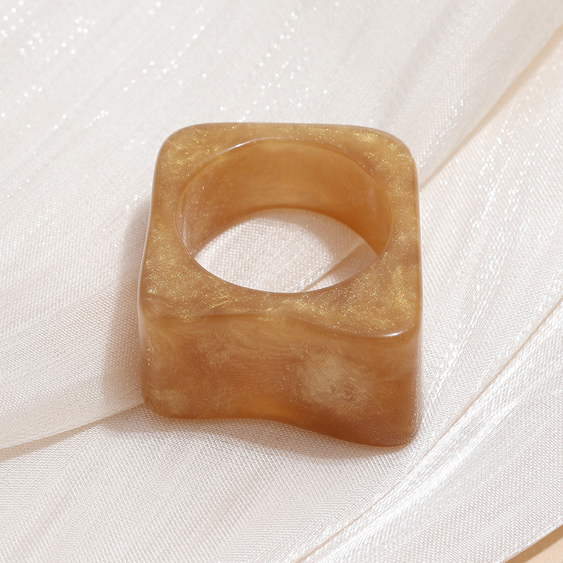 Fashion Geometric Acrylic Wide Ring Wholesale display picture 4