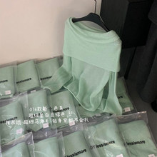 CHAO级推荐~豆绿色马海毛软糯毛衣女2026早春韩货温柔显白针织衫