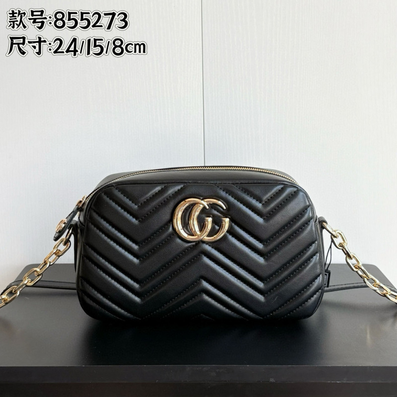 Gg Brand 26 New Model Marmont Black Warrior Wave Camera Bag Original Cowhide Fashion Trendy Export Goods