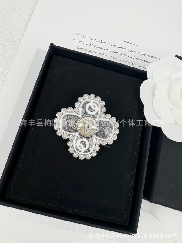 25新款欧美小香风粉色蝴蝶结花朵气质女士饰品时尚百搭潮流胸针|undefined