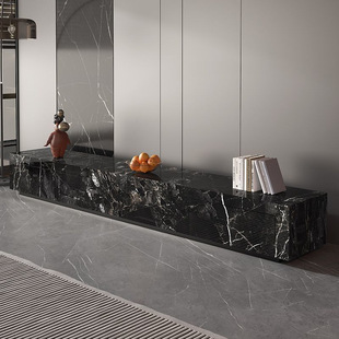 Italian-Style Light Luxury Tv Cabinet and Coffee Table Set, Floor-Standing Trendy Room Long Designer Tv Cabinet with Drawers