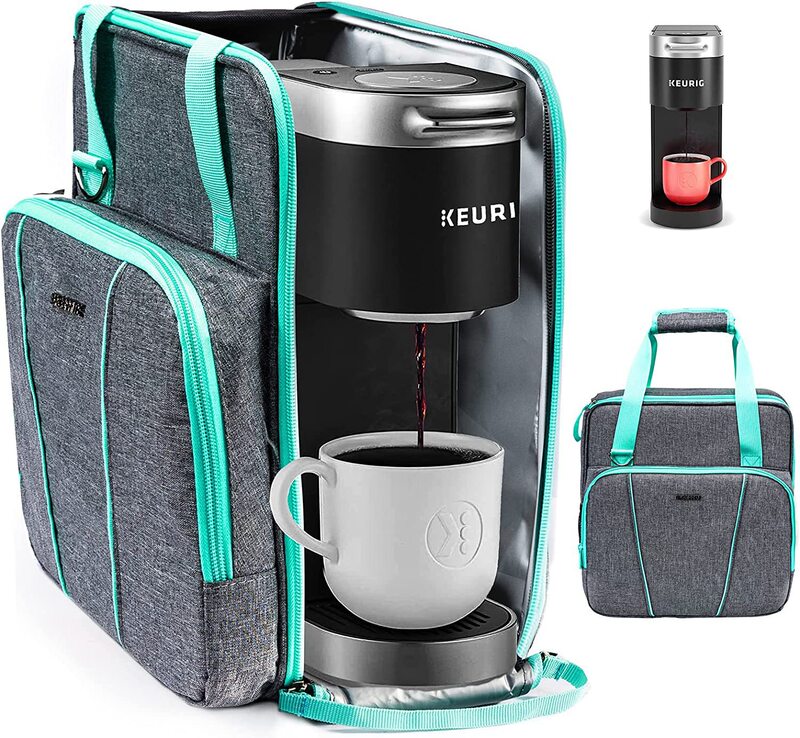 Amazon's New Coffee Machine Travel Bag Is Compatible with Keurig K-Mini Single-Cup Coffee Brewing Machine Carrying Bag