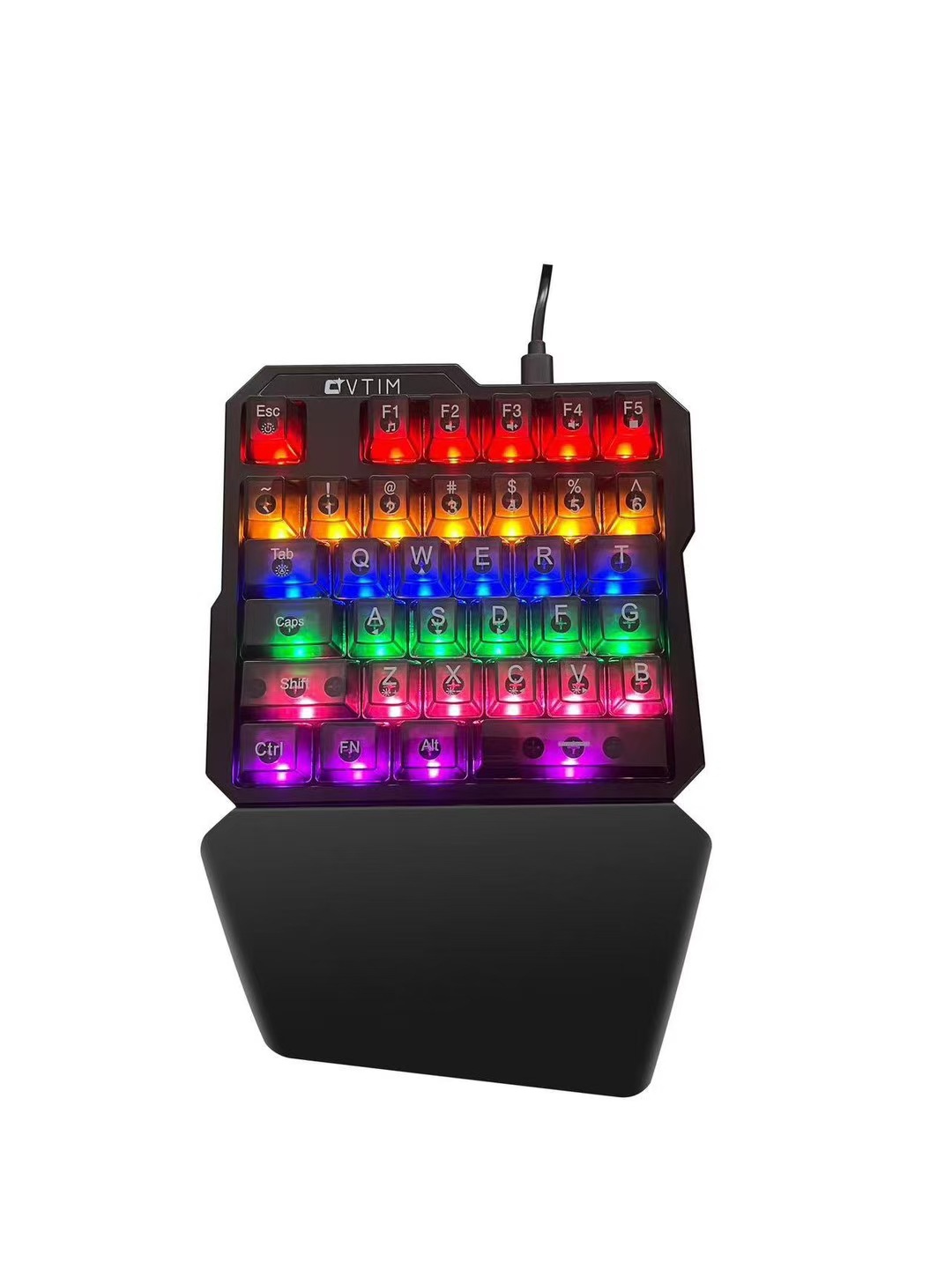 K7 기계식 한손 키보드-블랙