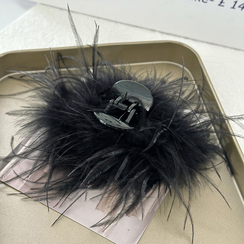 Clip de plumas super inmortal gran tamaño de alta sensación de cabello, clip de cabello de tiburón, clip de cabello negro al por mayor