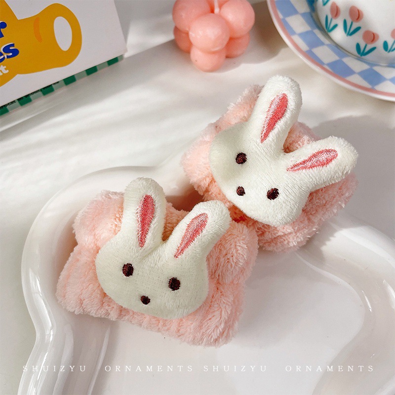 Cute pelúcia lavado facial correa de cabello para mujeres 2025 nuevo tipo de máscara especial para el cabello de maquillaje atar cabello correa de cabello