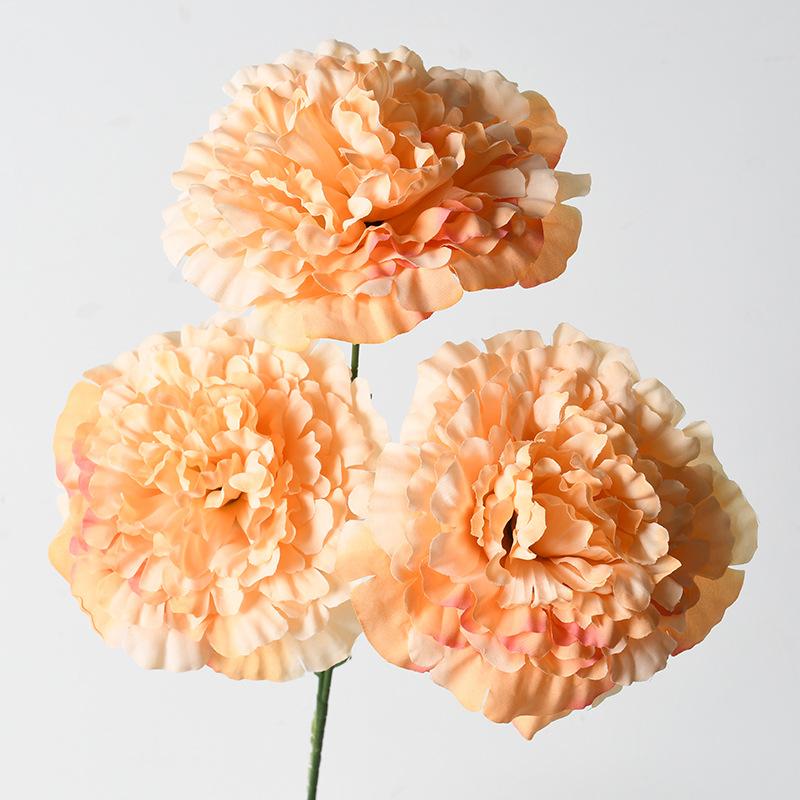 Flores artificiales Naranja Naranja Tema Boda Decoración de bodas Guía de ruta Arreglos florales Materiales de flores falsas Decoración del hogar