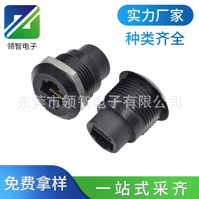 CATegory 6 RJ45 Network Port Female Socket CAT6 Dual Port Straight through 8p8c Module Panel Installation with Screws Computer Network Cable Port