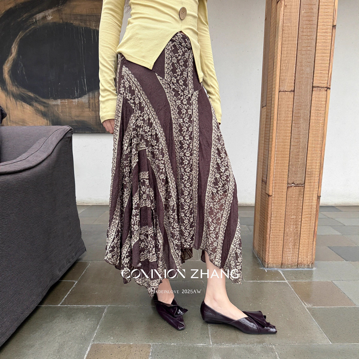 GraceChic GraceChic GraceChic CZ ZHANG Herbst Vintage Wasteland Style Floral Embroidery A-Line Skirt For Women B32020_voghion.com