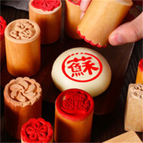 Wooden mooncake seal, steamed buns, snacks, Soviet-style pastries, pasta, happy characters, blessing characters, small fresh meat, food flowers, baking molds