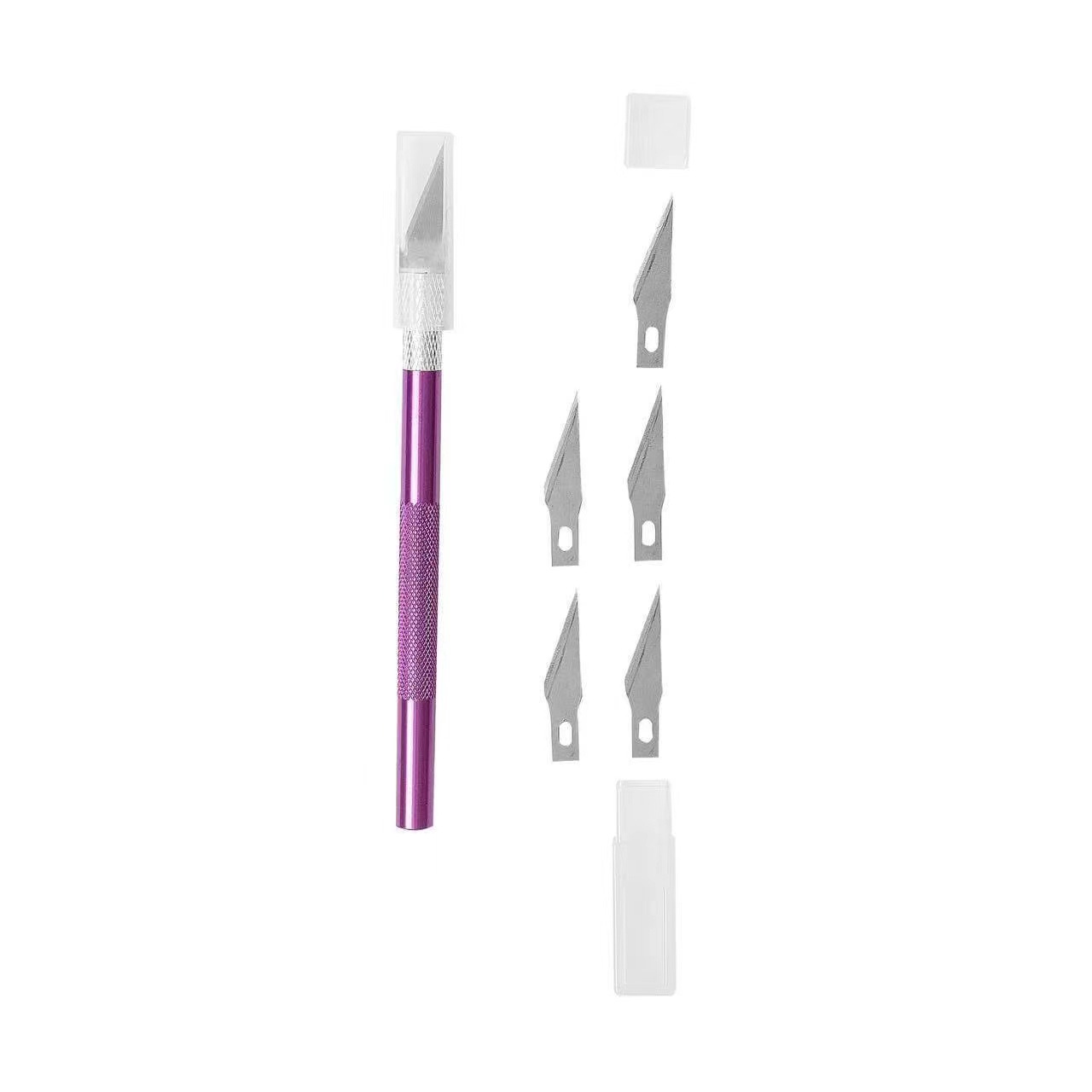 Juego de cuchillo de bolígrafo de grabado de corte de papel especial, cuchillo de aluminio, juego de herramientas de metal, cuchillo de corte manual pequeño para estudiantes