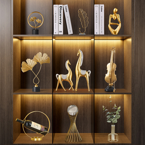 Light Luxury Wine Cabinet Decorations, Modern Home Accessories for Living Room, Dining Sideboard, Entrance Area, and Office Artistic Displays