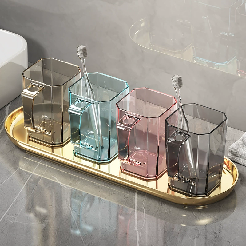 Чашка для зубной щетки Чашка для полоскания рта пара чашка для зубных щеток детская чашка для мытья посуды Бытовая прозрачная Высококачественная чашка для зубных щеток легкая роскошь