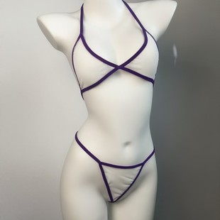 New Style Sexy Underwear Women's Split Solid Color Bikini Small Chest Push-up Sexy Slim Beach Vacation Swimwear